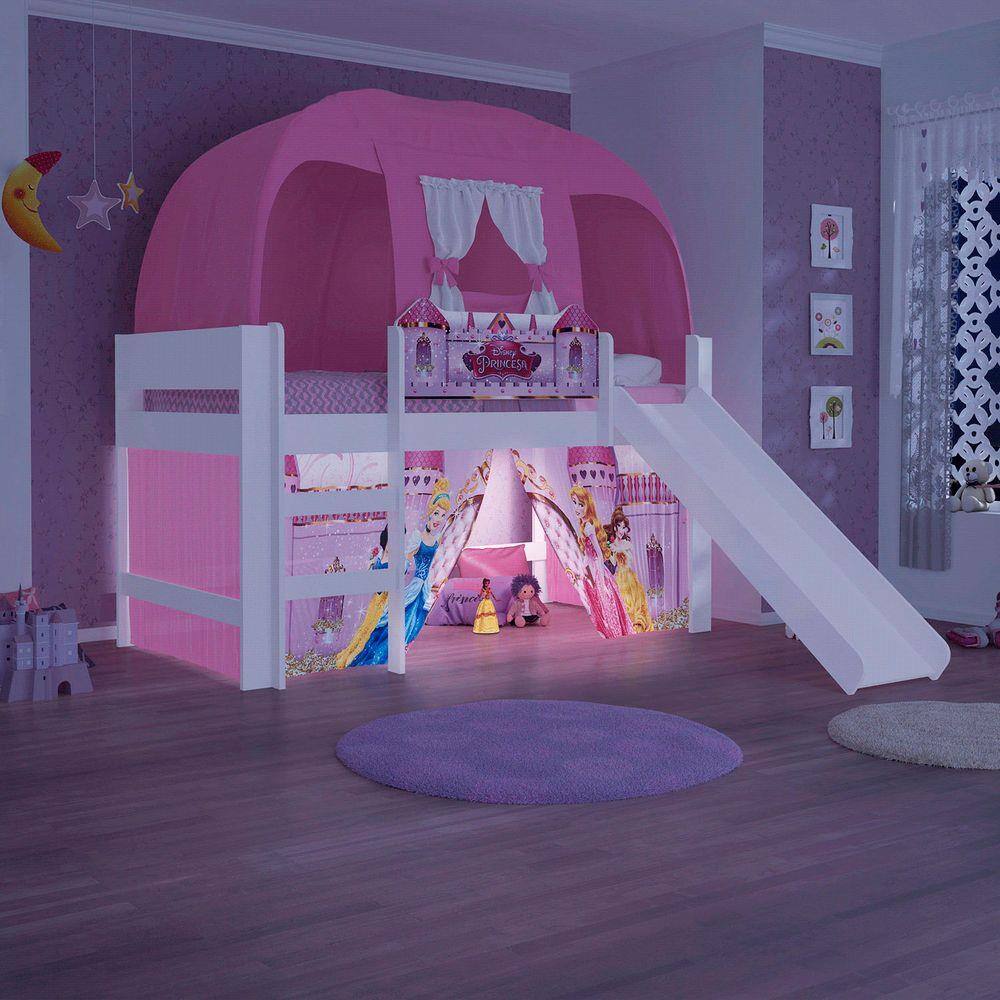 Cama princesas disney play escorregador Desconto e promoção no Extra