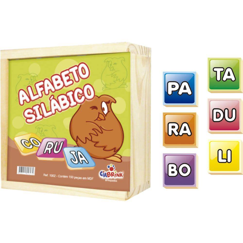 Alfabeto Silabico Educativo Mdf Pecas Ciabrink Extra