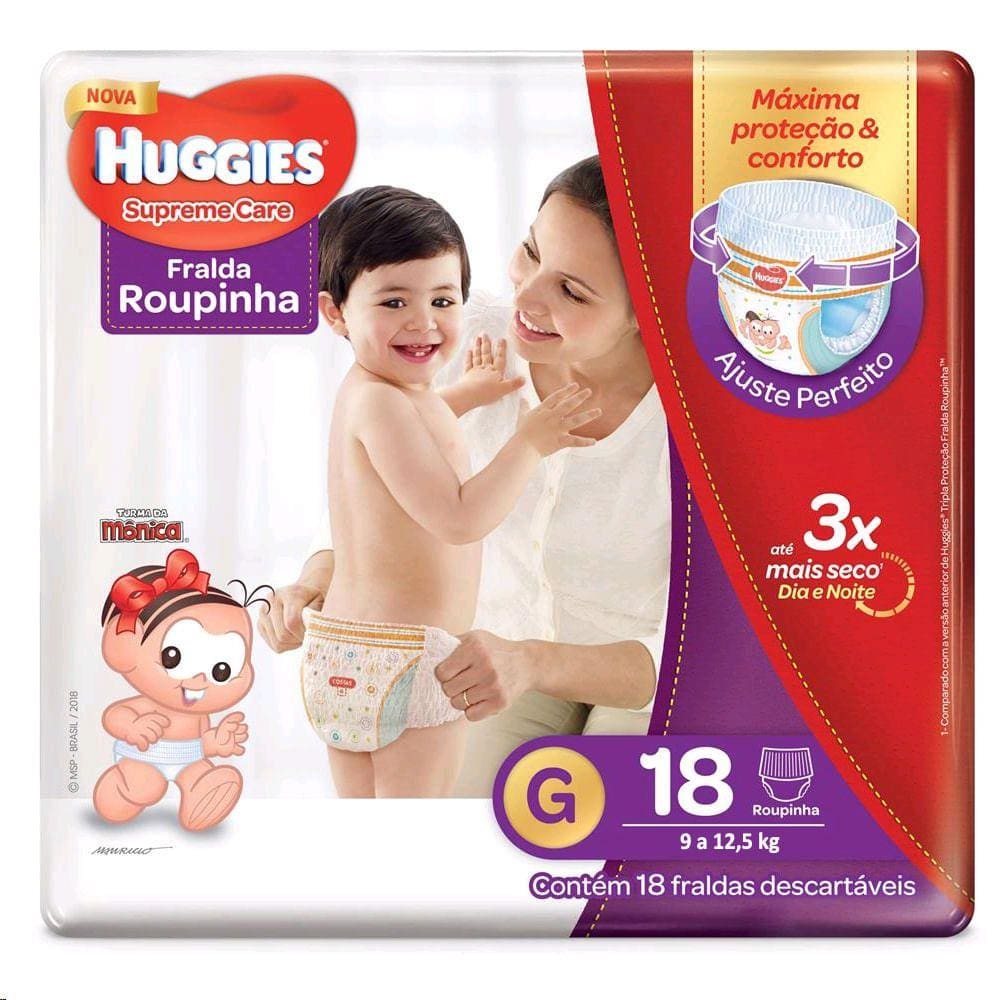 Fralda Huggies G Supreme Care Roupinha Extra