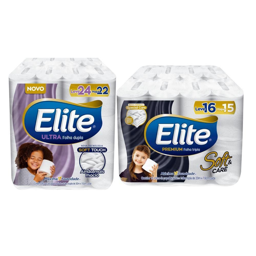 Papel Higienico Elite De 24 Rolos Extra