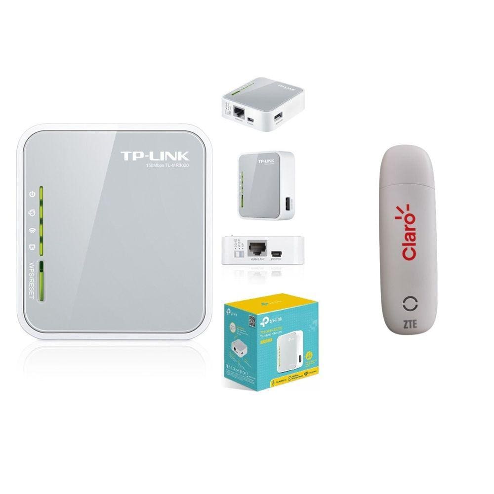 Roteador Portatil Wi Fi Para Modem 3g 4g Mr3020 Tp Link Tplink Extra