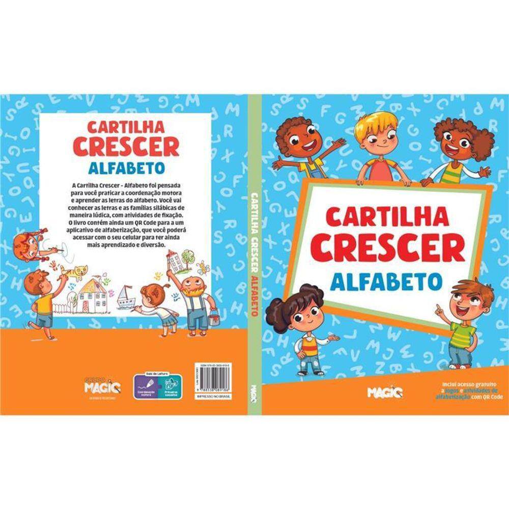 Kit Livro Atividade Cartilha Crescer Alfabeto Black Friday Extra