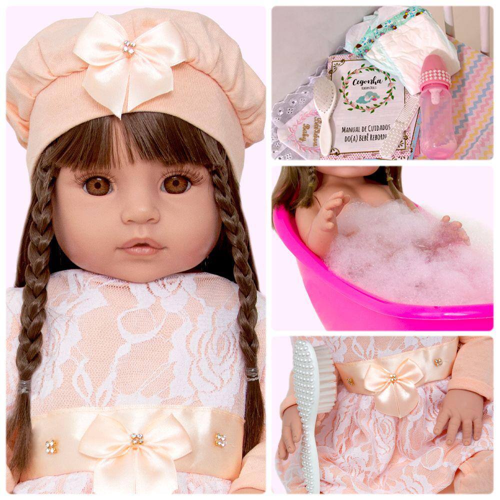 Boneca Bebe Reborn Laura Baby Paola Npk Doll Extra