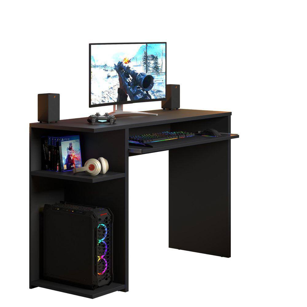 Mesa Gamer Preto Consoles Extra