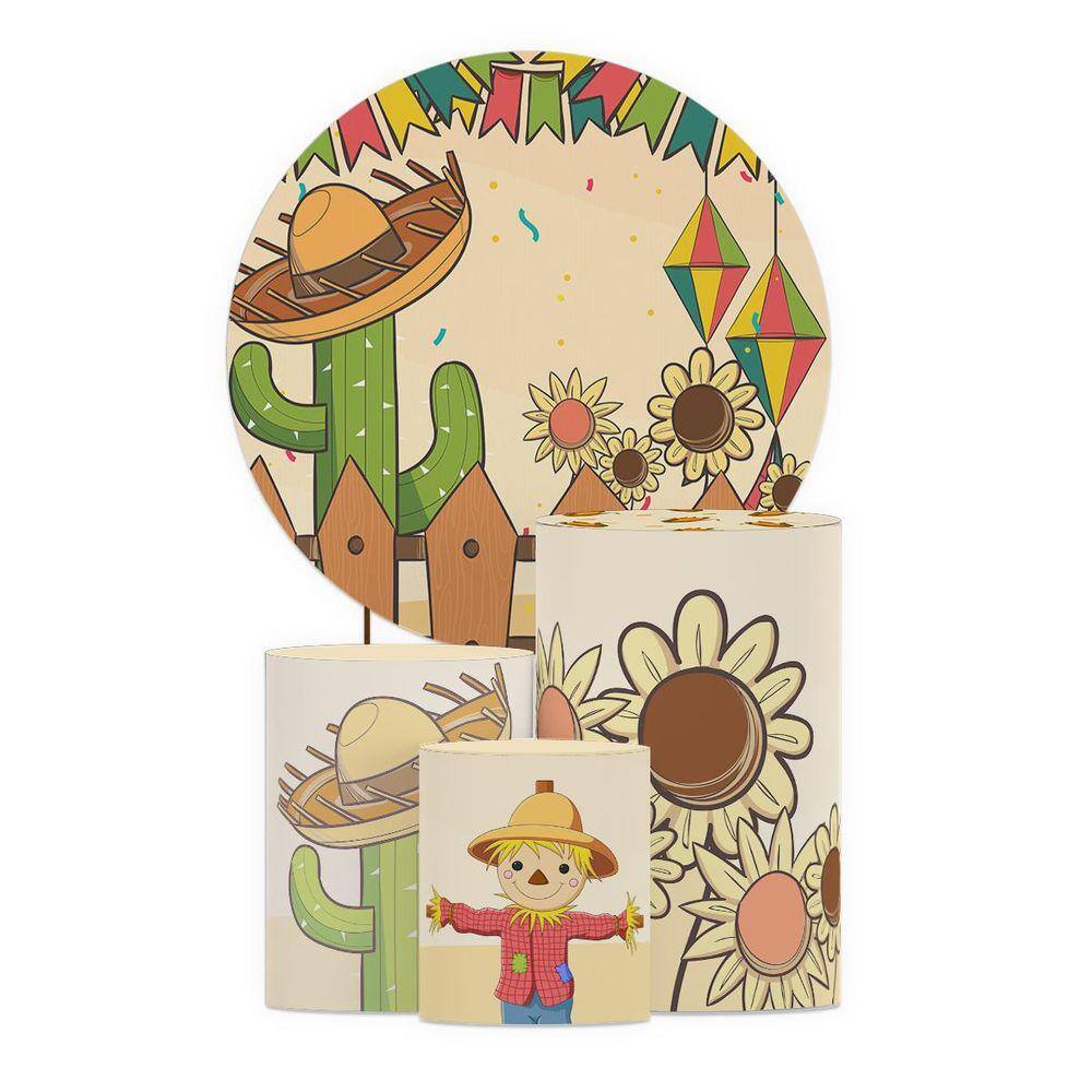 Kit Painel Festa Junina Trio Capas Extra