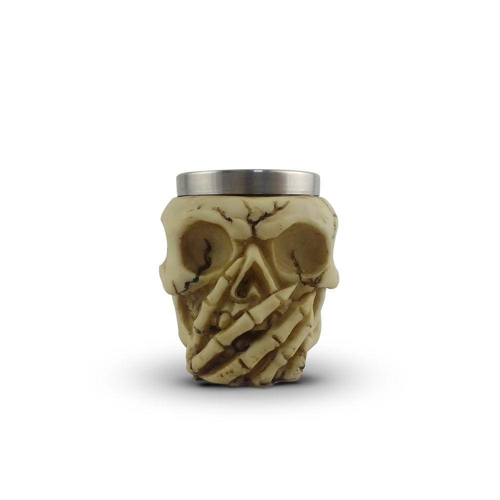 Copo Shot Caveira Dose Ml Tequila Whisky Skull Doomed Extra