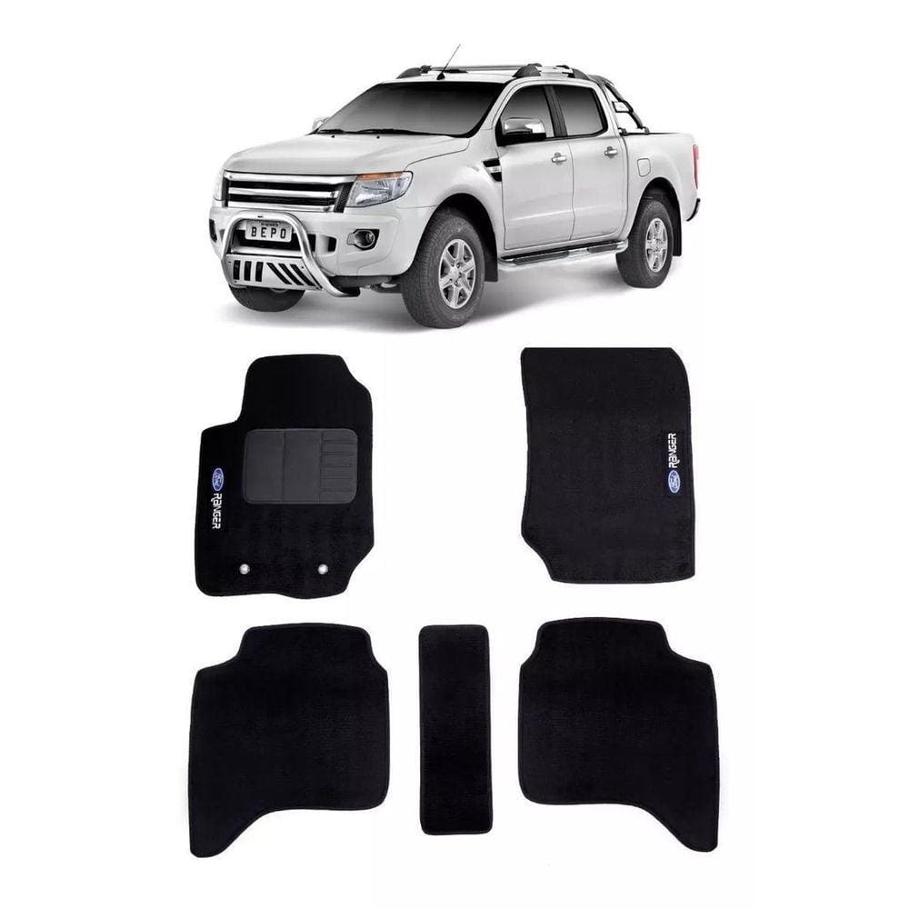 Tapete Carpete Ford Ranger Cabine Dupla