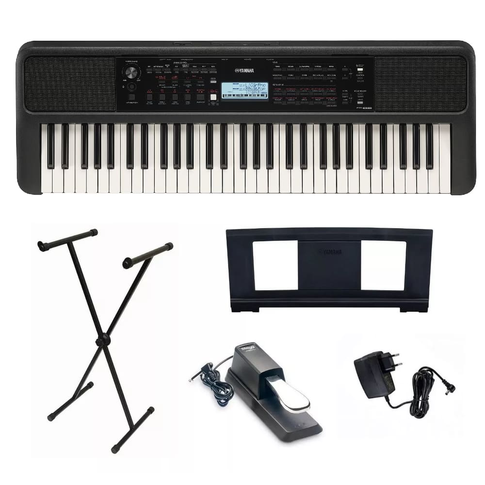 Ki Teclado Musical Arranjador Psr S Yamaha Fonte Suporte Bolsa Extra