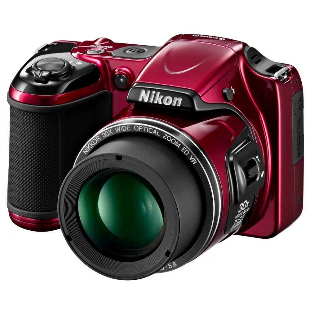 Nikon COOLPIX L820 赤 Câmera Nikon Coolpix L820 Vermelha - 16MP, | Extra