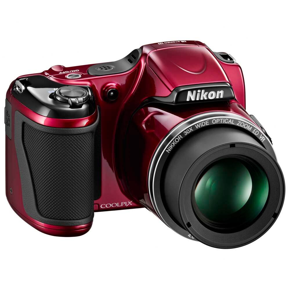Câmera Nikon Coolpix L820 Vermelha - 16MP, | Extra