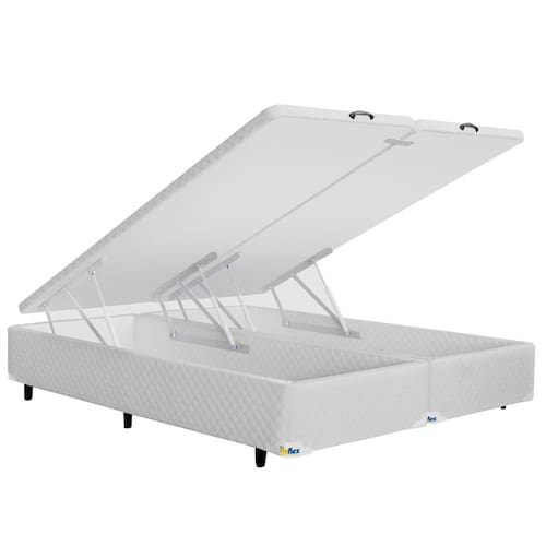 Base Box para Colchão Queen Size Itaflex Universal com Baú 40,5x158x198 cm - Branco Menor preço em Base Box para Colchão Queen Size Itaflex Universal com Baú 40,5x158x198 cm - Branco