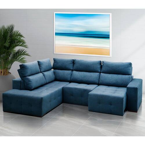 Sofá de Canto Living Riviera Retrátil e Reclinável com Chaise é boa?