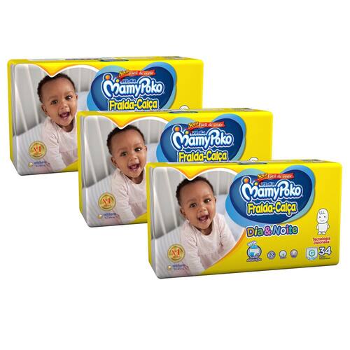 3 Pacotes de Fralda-Calça MamyPoko Dia & Noite G com 34 Unidades cada pacote é ruim? 3 Pacotes de Fralda-Calça MamyPoko Dia & Noite G com 34 Unidades cada pacote é boa?