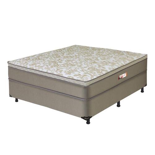 Cama Box Casal + Colchão Hellen Alpha com EuroPillow e Molas Ensacadas 61x138x188 cm - Bege é boa?