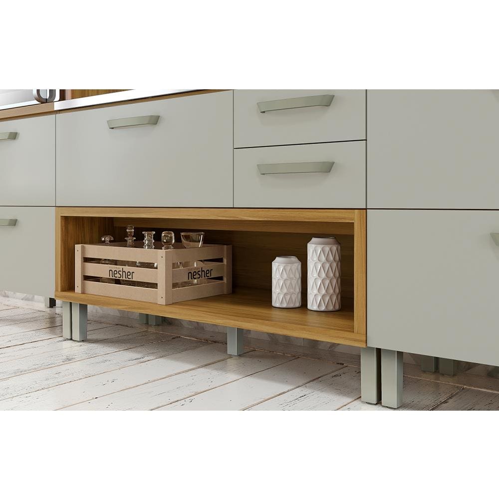 Cozinha Compacta Nesher Princesa com 4 Portas 3 Gavetas | Extra