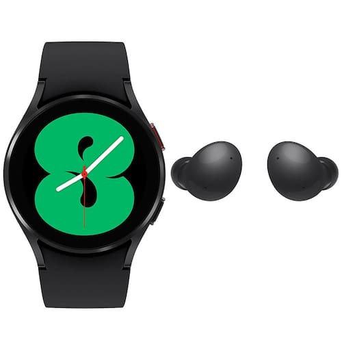 Smartwatch Samsung Galaxy Watch4 BT 40mm Preto + Fone de Ouvido TWS Samsung Galaxy Buds2 – Preto