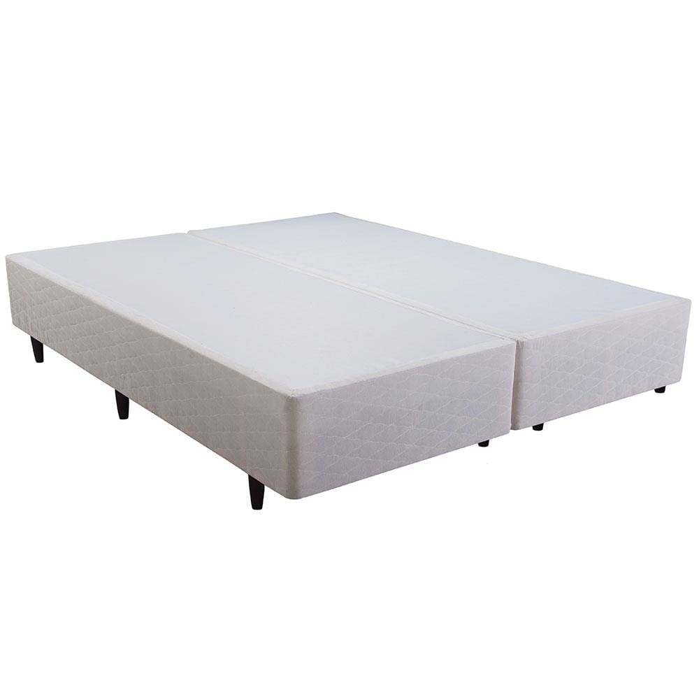 Base Box Queen Size Herval Sense com Revestimento em Tecido Poliéster 39 x 158 x 198cm - Bege