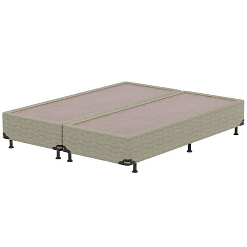 Menor preço em Base Box Queen Size Probel Fort Comfort com Revestimento em Tecido Jacquard 38x158x198cm - Bege