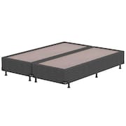 Base Box King Size Probel Village com Revestimento em Tecido Poliéster 38x193x203cm - Preto