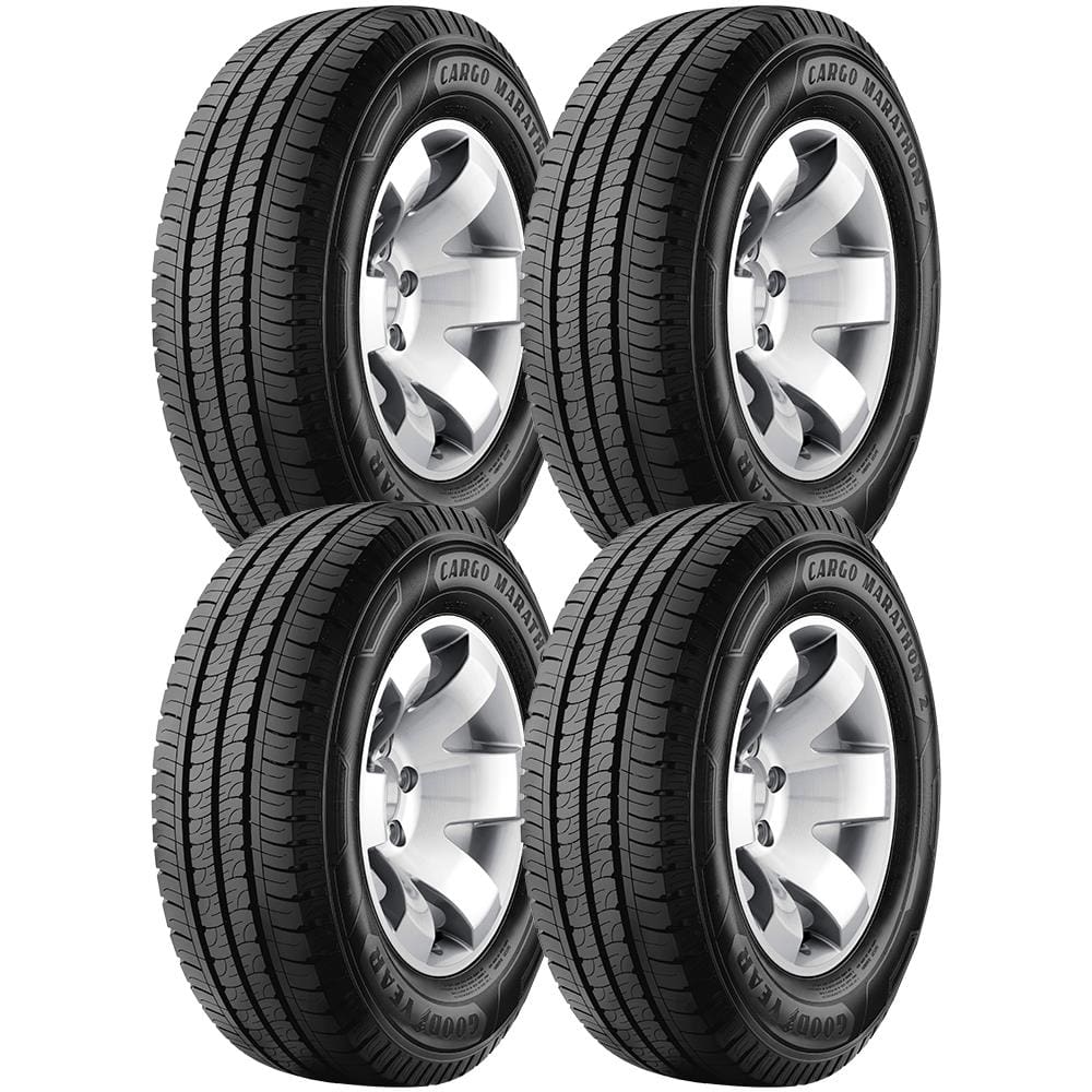 Pneu Goodyear Cargo Marathon 2 185R14C 102/100R Aro 14 Para Caminhonetes - 4 Unidades