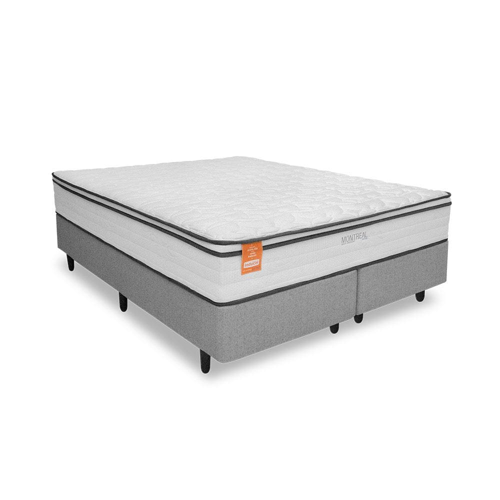 Cama Box Casal Queen Size MGA Itaflex Universal Colchão Inducol Montreal Europillow Molas Ensacadas SoftGel