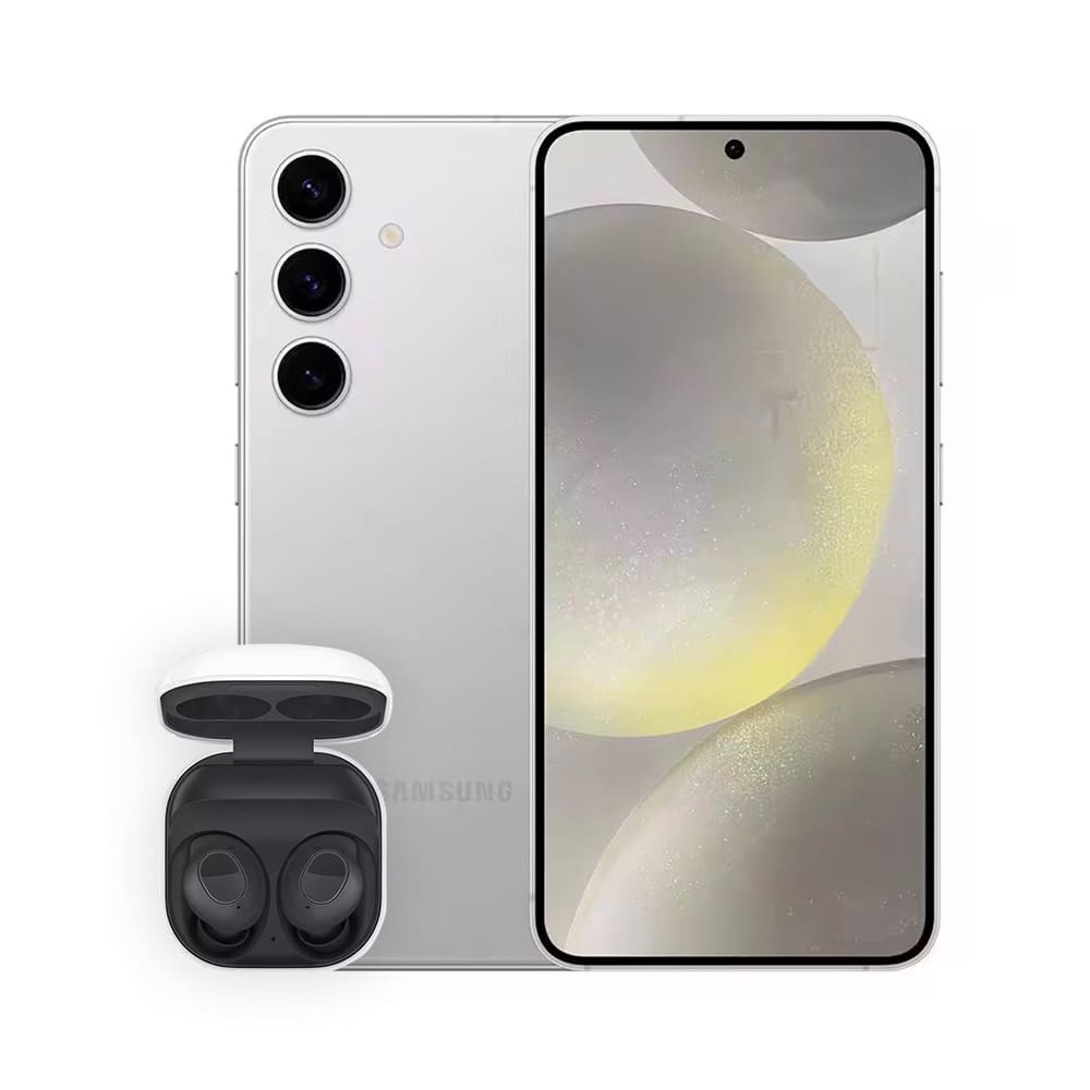 Smartphone Samsung Galaxy S24 5G Cinza 256GB, Tela 6.2\", 8GB RAM, Inteligência Artificial, IP68, Exynos 2400 + Fone de Ouvido Galaxy Buds FE - Grafite