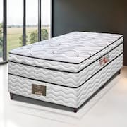 Cama Box Solteiro Cama Inbox Moderne Ortopédico com Camada Especial de Espuma D45 63x88x188cm - Branco/Grafite