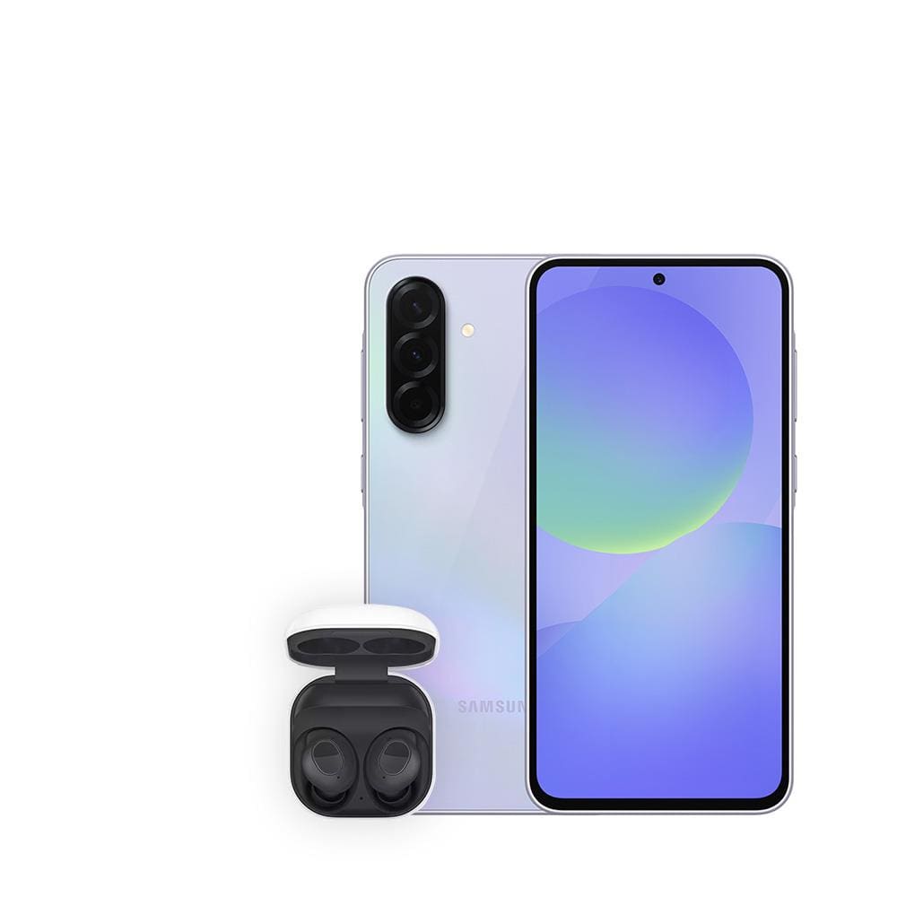Smartphone Samsung Galaxy A36 5G Violeta 256GB, 8GB RAM, Câmera Tripla 50MP, Tela Super AMOLED 6.7", IP67, NFC e Recursos AI + Galaxy Buds FE Grafite