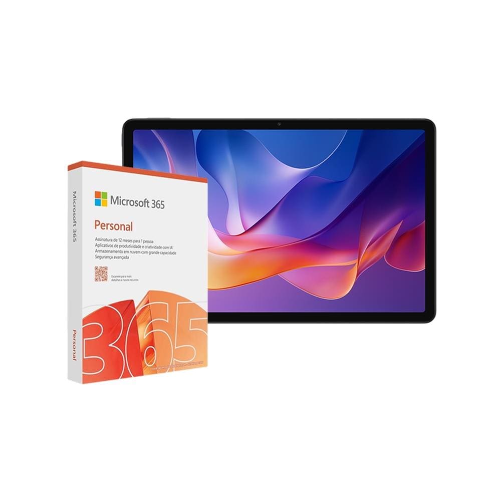 Tablet Xiaomi Redmi Pad 2 11” HyperOS 128GB MediaTek Helio G100 Ultra Octa-Core Wi-Fi 8MP Graphite Gray + Microsoft 365 Personal