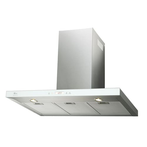 imagem-Coifa de Parede 90cm Infinity Digital Touch Vidro Branco - Fischer - 220V