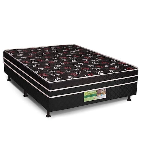 Cama Box Conjugada Ortopédico LX 138x188x53cm - Pitol - Preto Menor preço em Cama Box Conjugada Ortopédico LX 138x188x53cm - Pitol - Preto