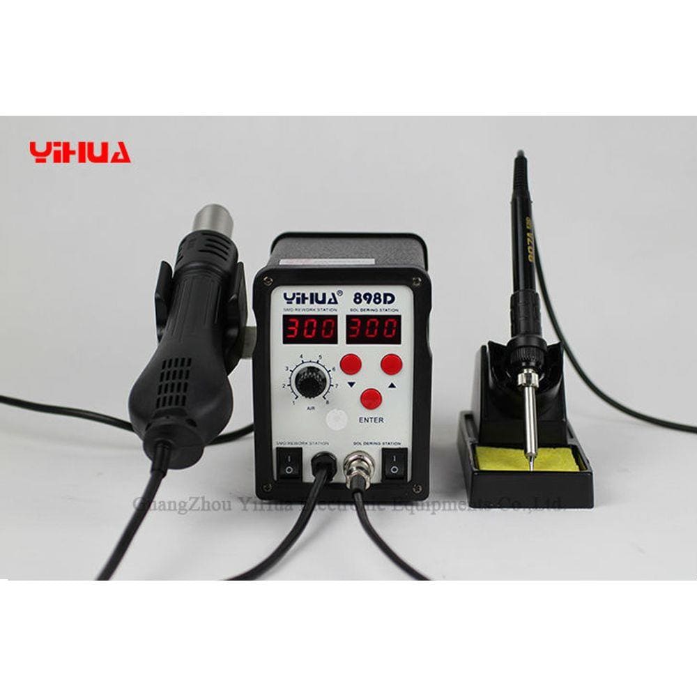 Estação de Retrabalho 2 em 1 Profissional YIHUA 898D