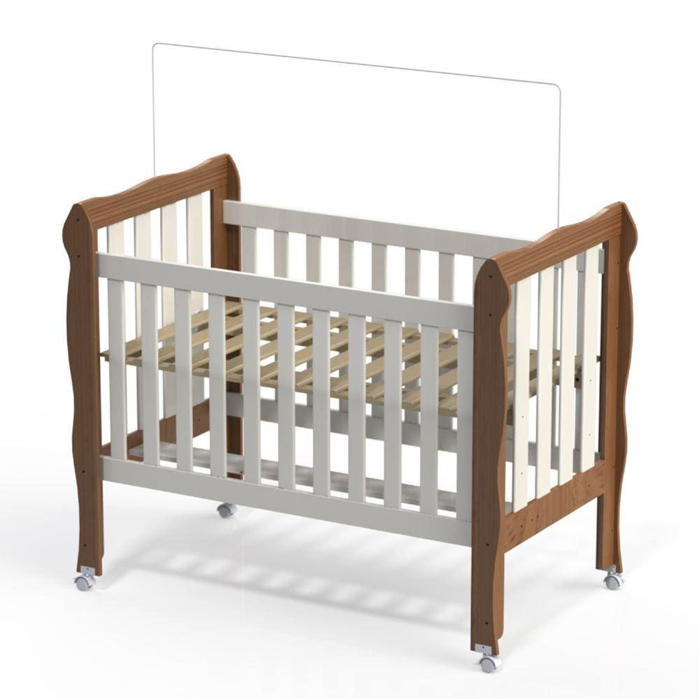 Berço Mini Cama Lila Carolina Baby Amadeirado