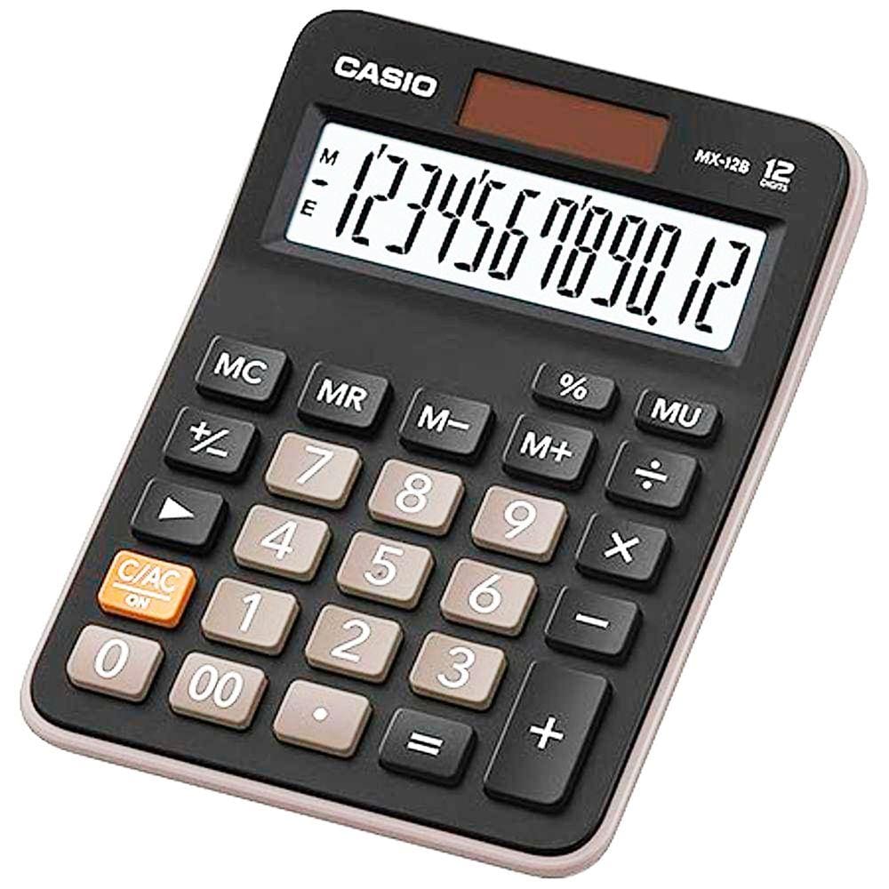 Calculadora de Mesa com 12 dígitos CASIO MX-12B-S4-DC Preta