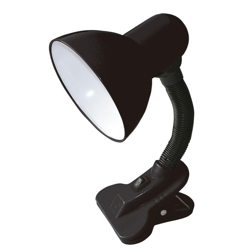 Luminária De Mesa com Garra Presilha Branco