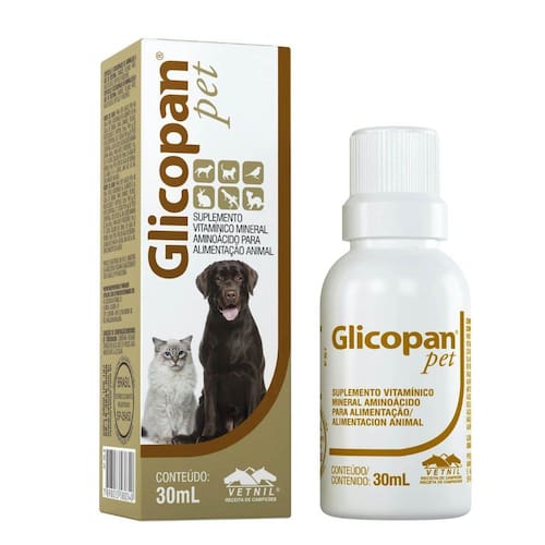 Vetnil Glicopan Pet 30Ml - Complexo Vitamínico Menor preço em Vetnil Glicopan Pet 30Ml - Complexo Vitamínico