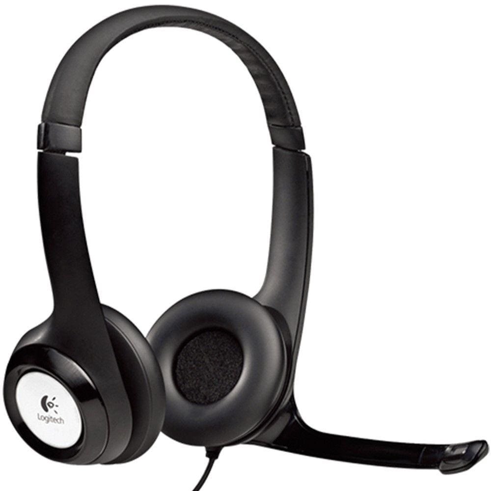 Headset USB Logitech Stereo H390 Preto