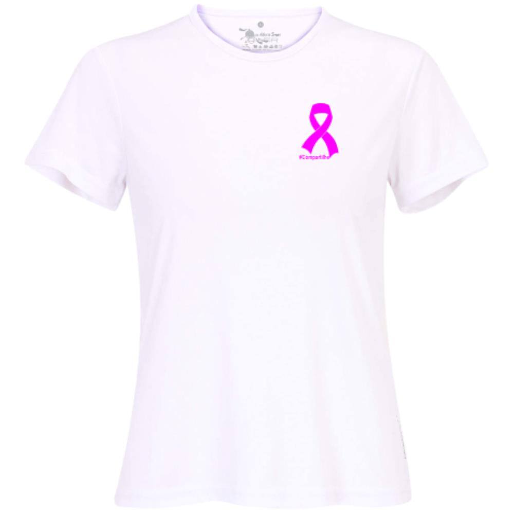 camiseta câncer de mama feminina
