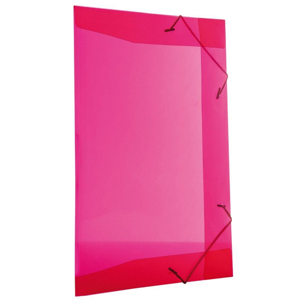 Pasta Aba e Elástico Oficio Sem Lombo Vermelho