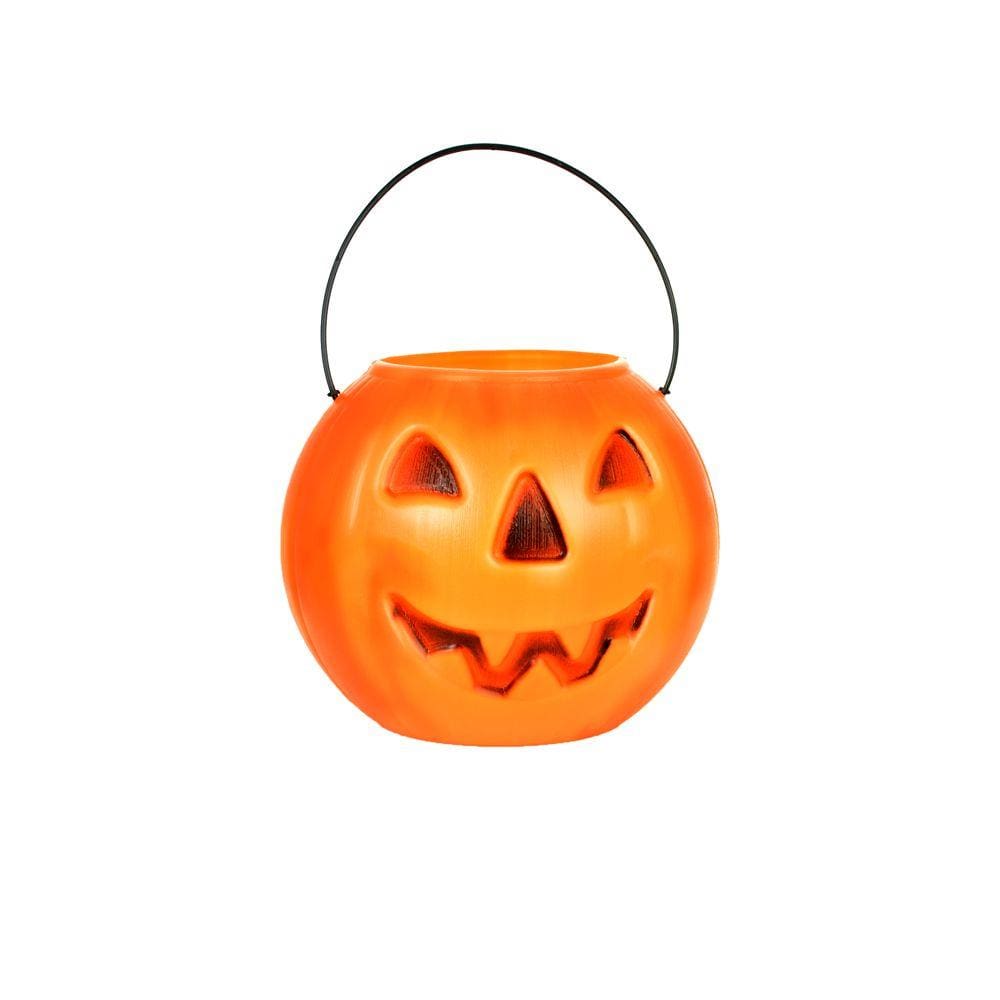 Balde Para Doces Halloween Abóbora Laranja Ref.966/7 Único