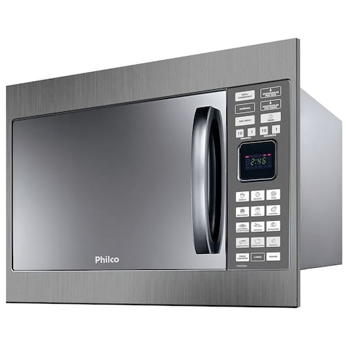 imagem-Forno Micro-ondas de Embutir Philco PME25BM 25 Litros com Porta Espelhada , Prata - 110V 