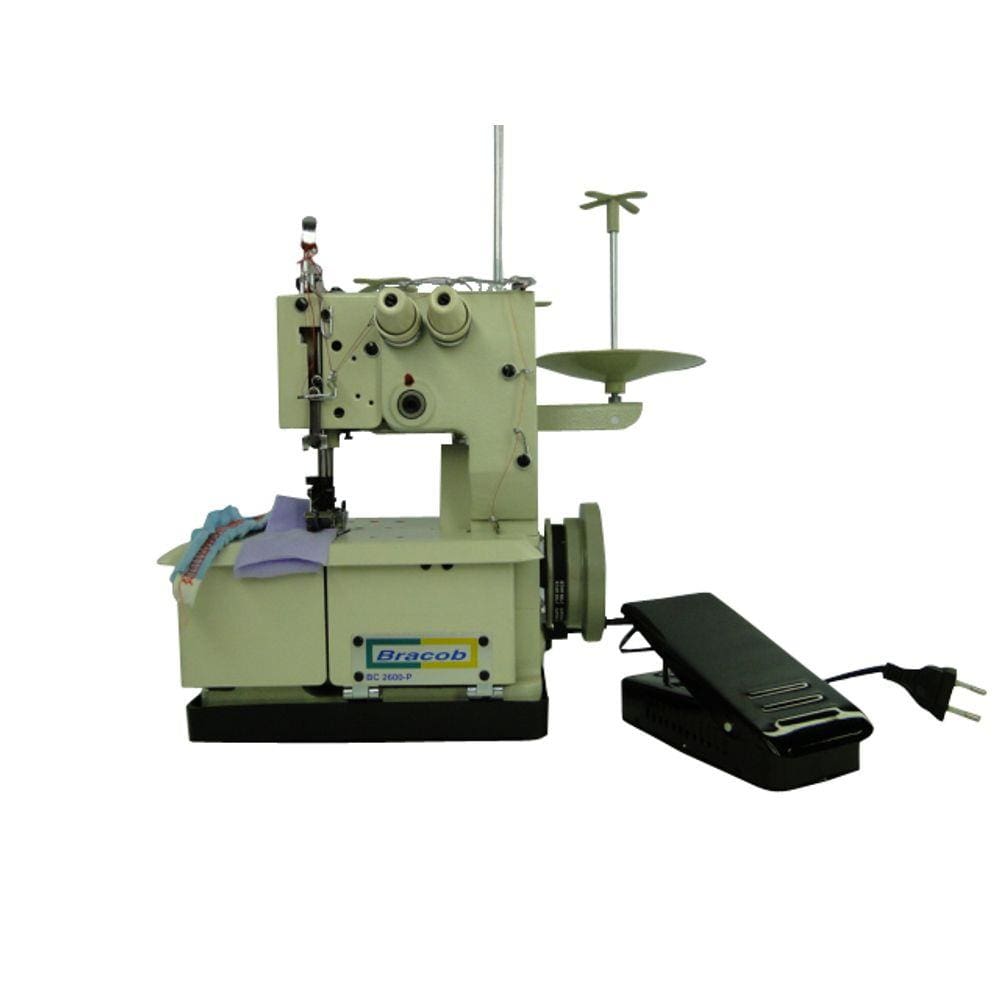 Máquina de Costura Galoneira Portatil 2 Agulhas Bracob