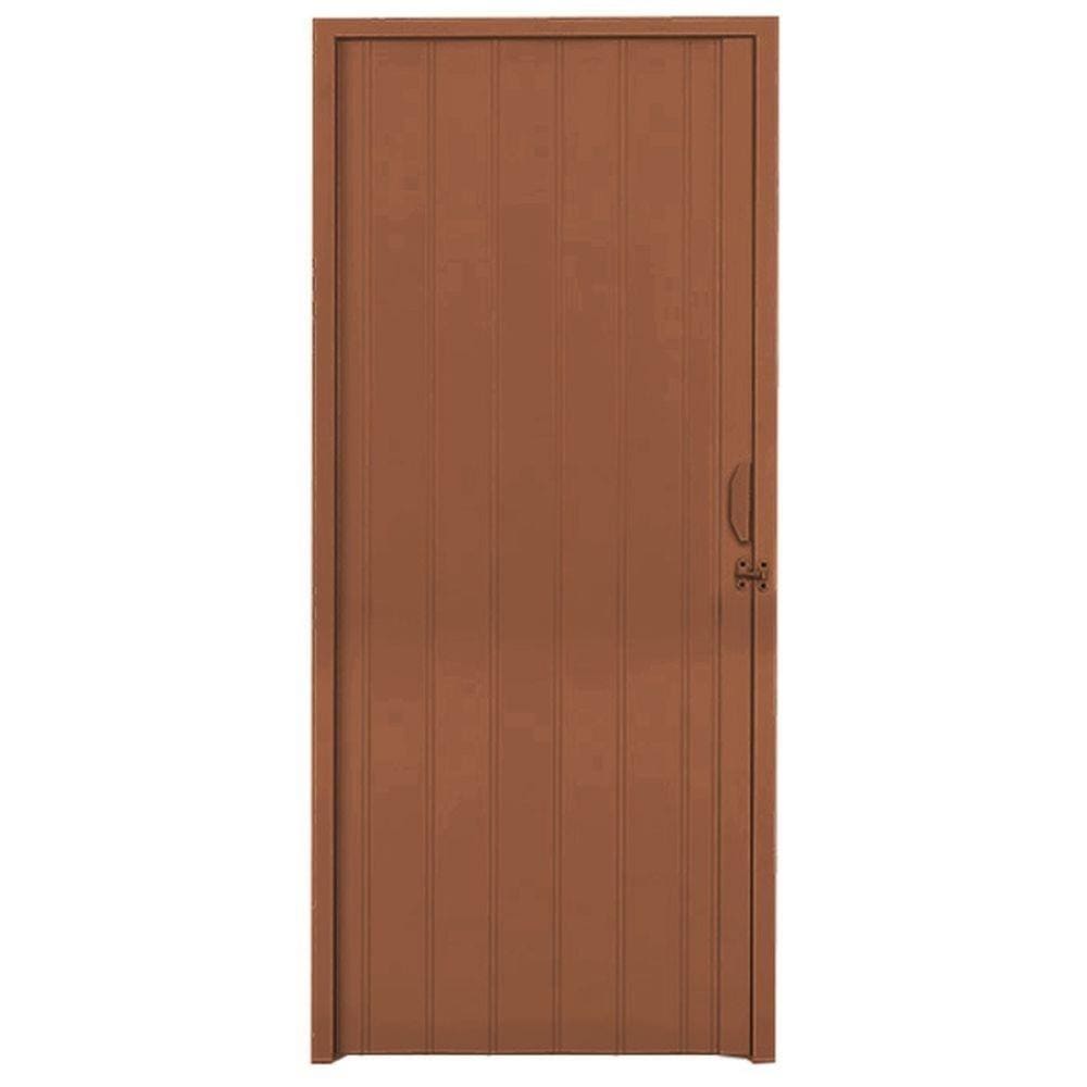 Porta Sanfonada 70Cm Mogno - Polifort