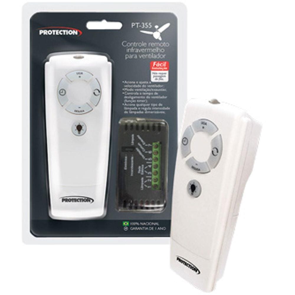 Controle Remoto P/ Ventilador De Teto Com Luz Protection