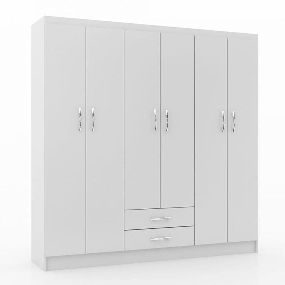 Guarda-Roupa Casal Atalaia 6 Portas 2 Gavetas