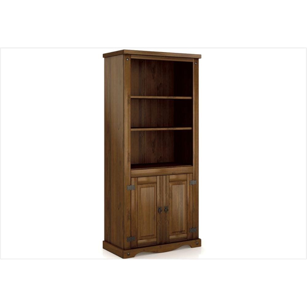 Estante Livreiro Imperial 9040 com 02 Portas e 05 Prateleiras Imbuia - MPO