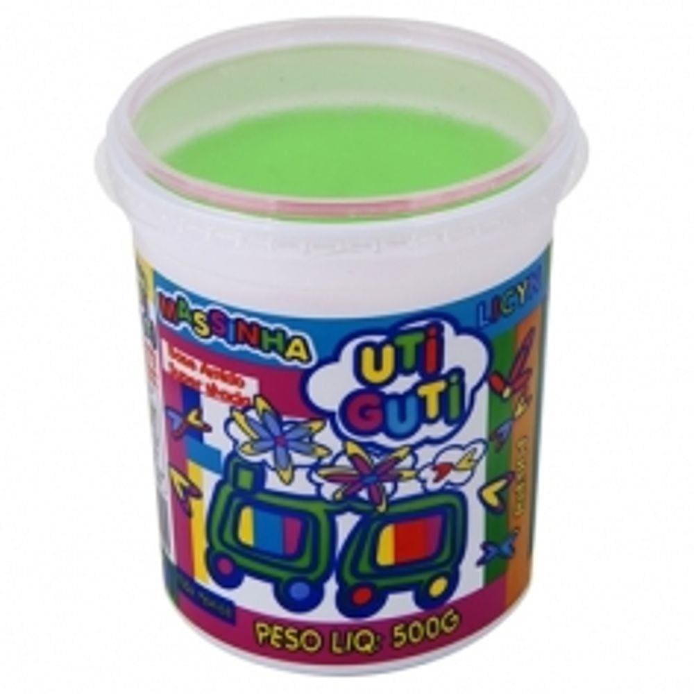 Massa Para Modelar 500g Verde Guti S/L