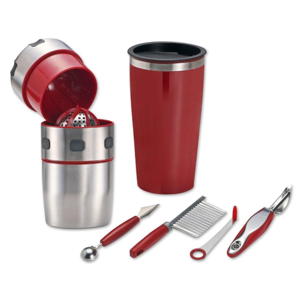 Espremedor Amassador Cortador de Frutas e Verduras Inox