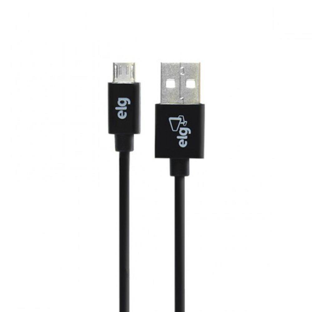 Cabo Micro USB ELG Recarga Sincronização Smartphone Android 1,8 Metros