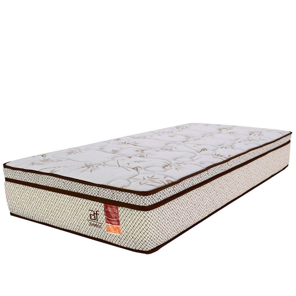Colchão Solteiro Molas Ensacadas Bamboo 88x188x21cm - BF Colchões